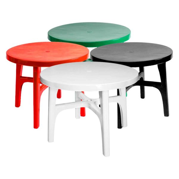 Mesa Plástica Redonda - Imagen 2
